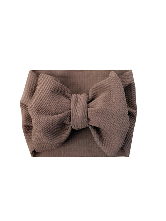 Mocha Headwrap Bow