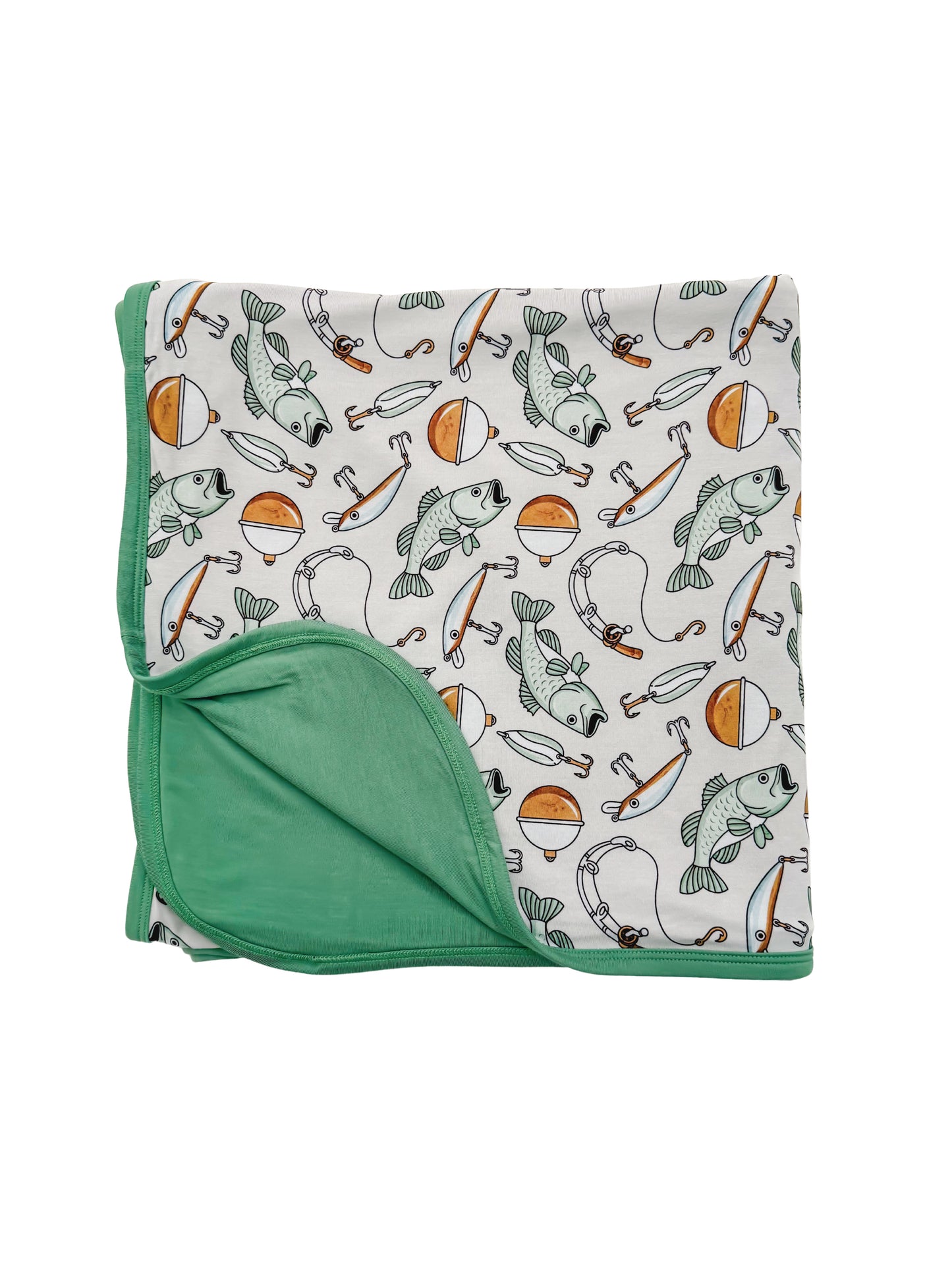 Fish baby bamboo blanket.