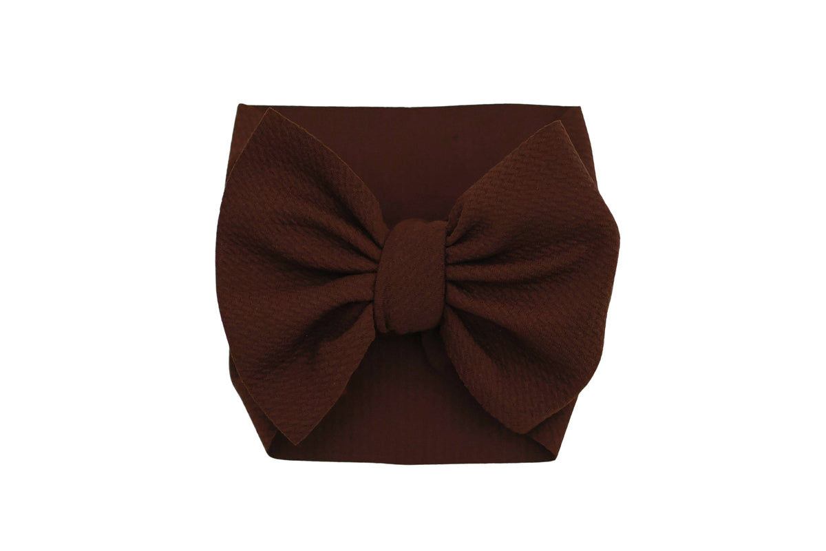 Brown Headwrap Bow