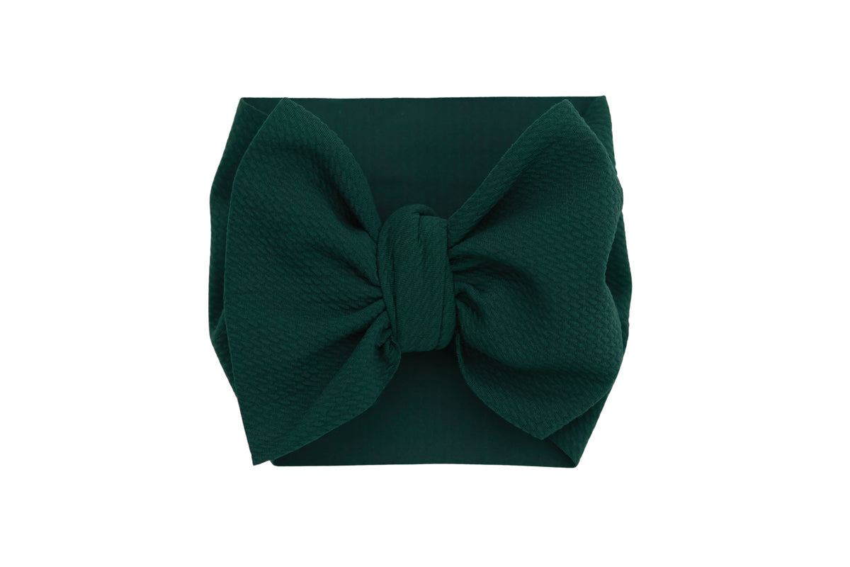 Hunter Green Headwrap Bow
