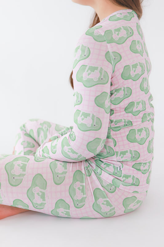 Pink Tee Time Pajama Set