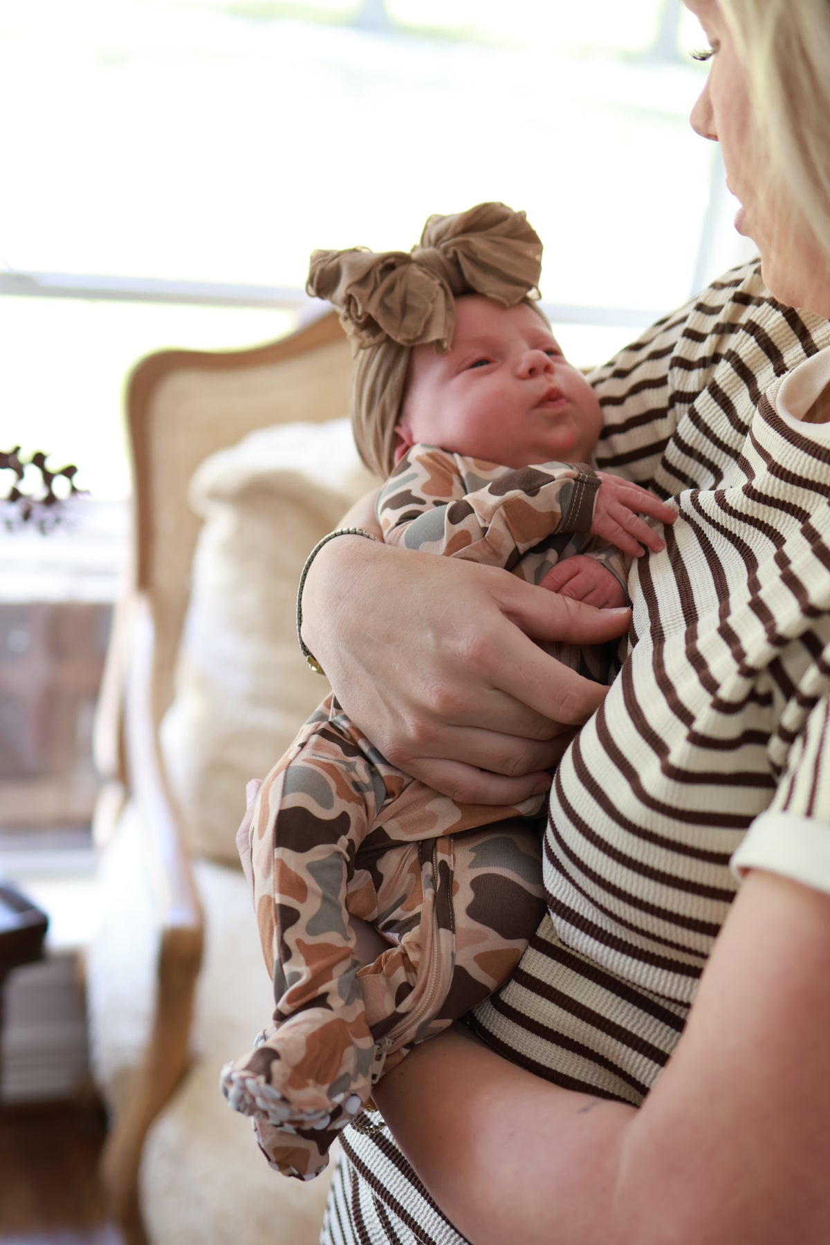 Harvest Duck Camo Newborn Footie