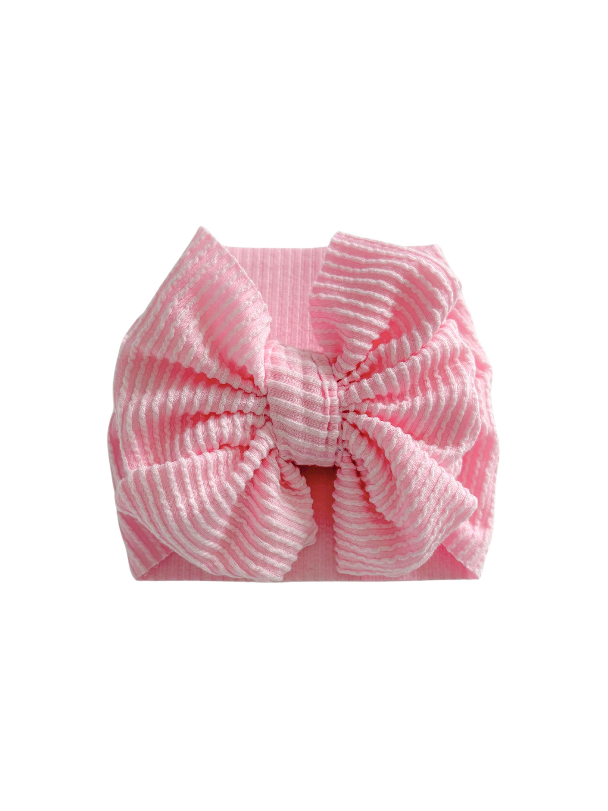 Pastel Pink baby girl headwrap bow