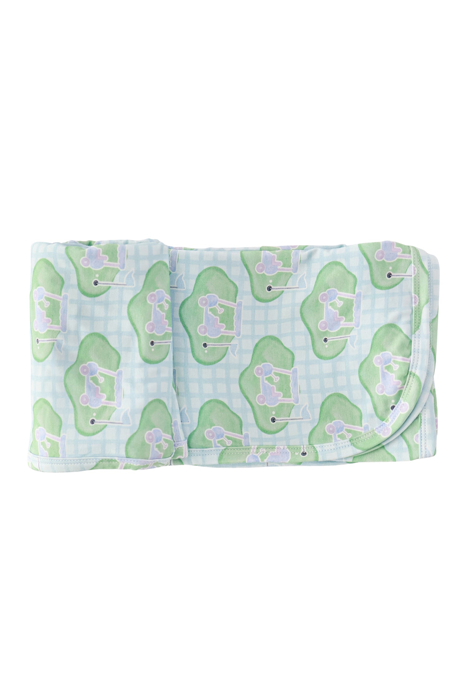Blue Tee Time Swaddle Blanket