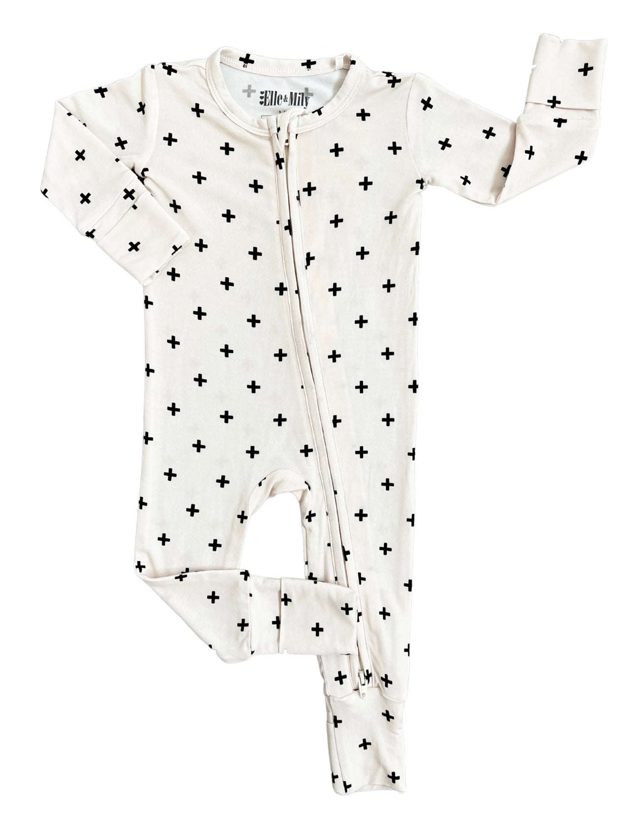 Boho Plus Convertible Zip Romper - Elle & Mily