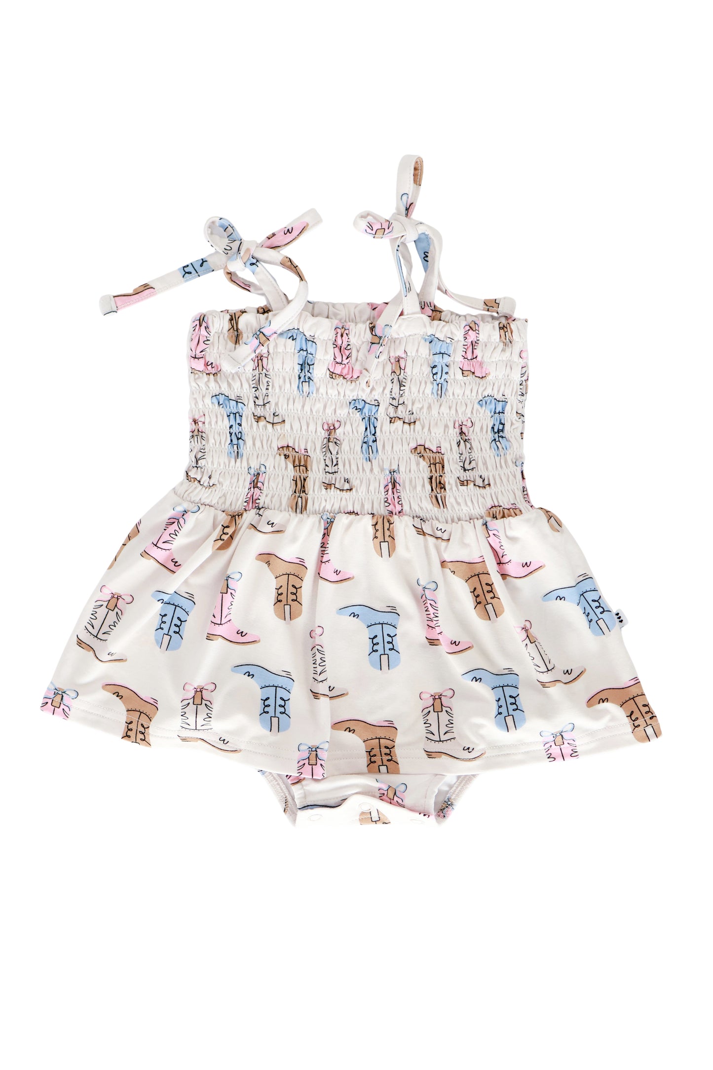 Boot Scootin' Babe Smocked Bodysuit Dress