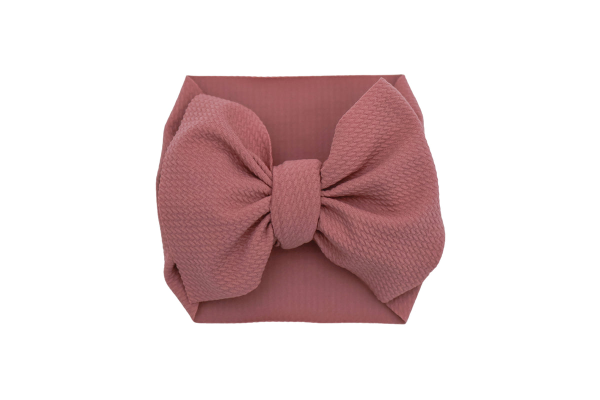 Mauve Headwrap Bow