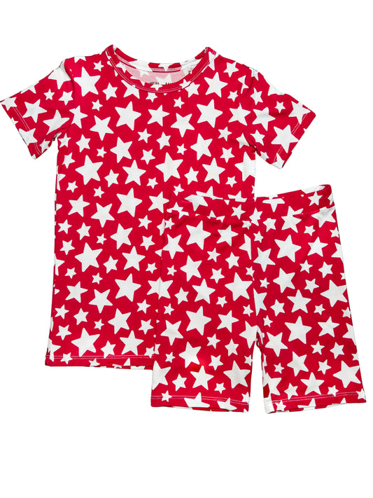 Star Spangled Two Piece Pajama Set - Elle & Mily