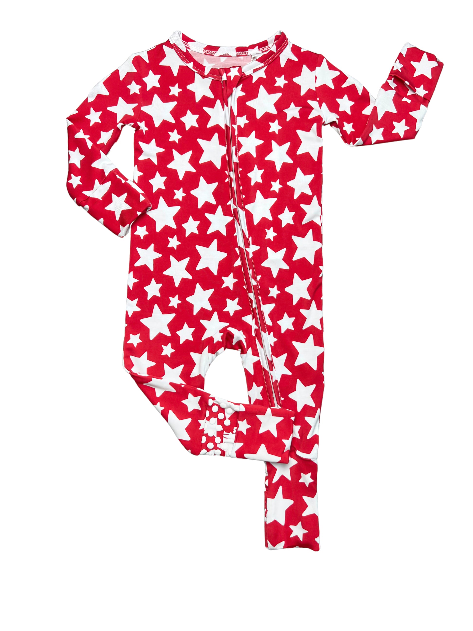 Star Spangled Convertible Zip Romper - Elle & Mily