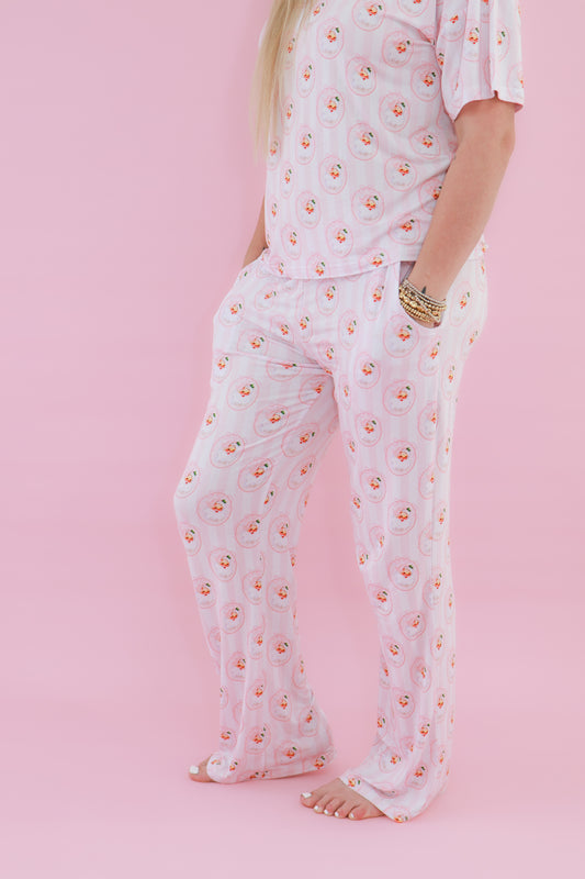 Vintage Santa Pink Boxy Tee Lounge Set
