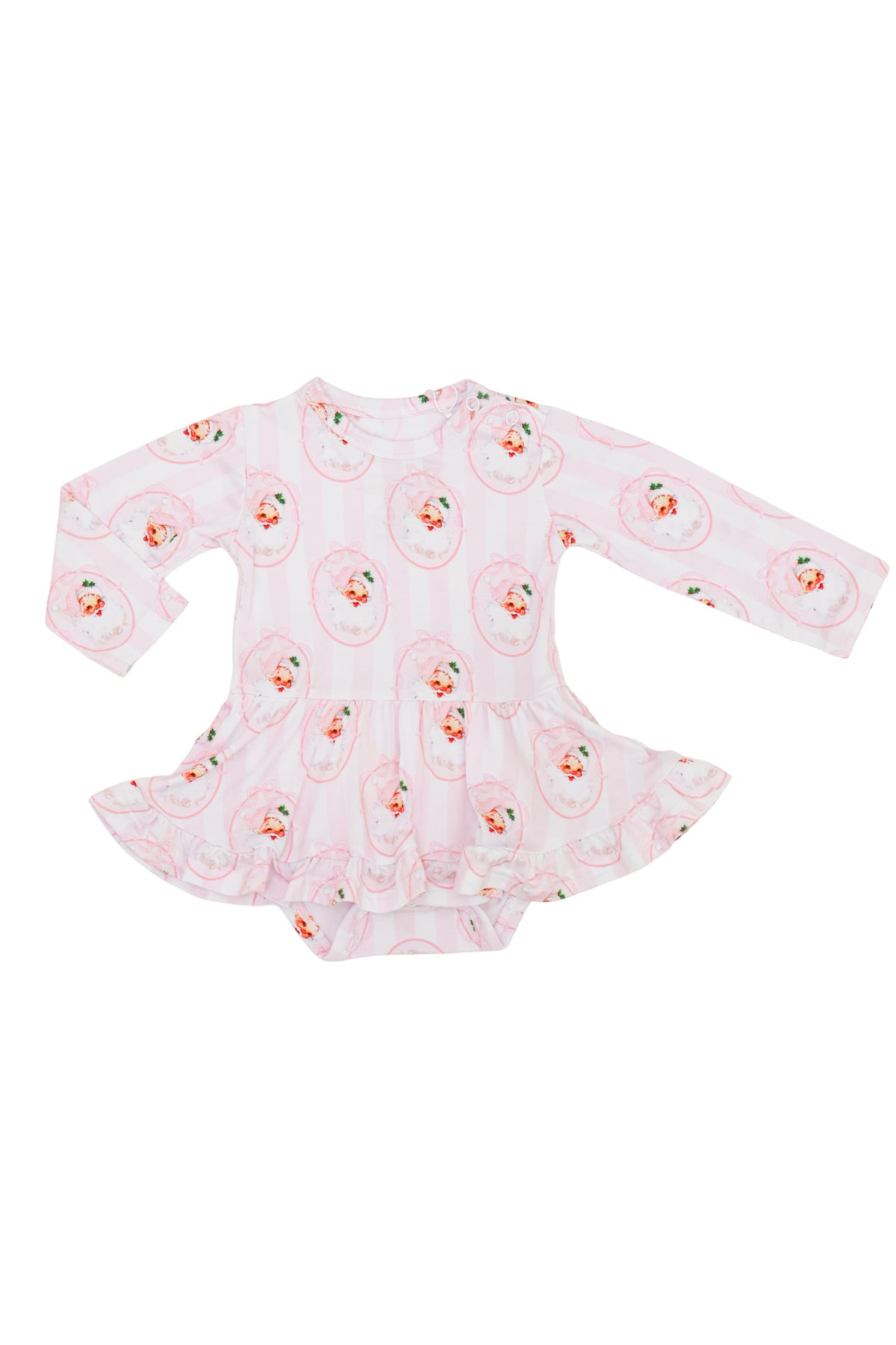 Vintage Santa Pink Skirted Bodysuit