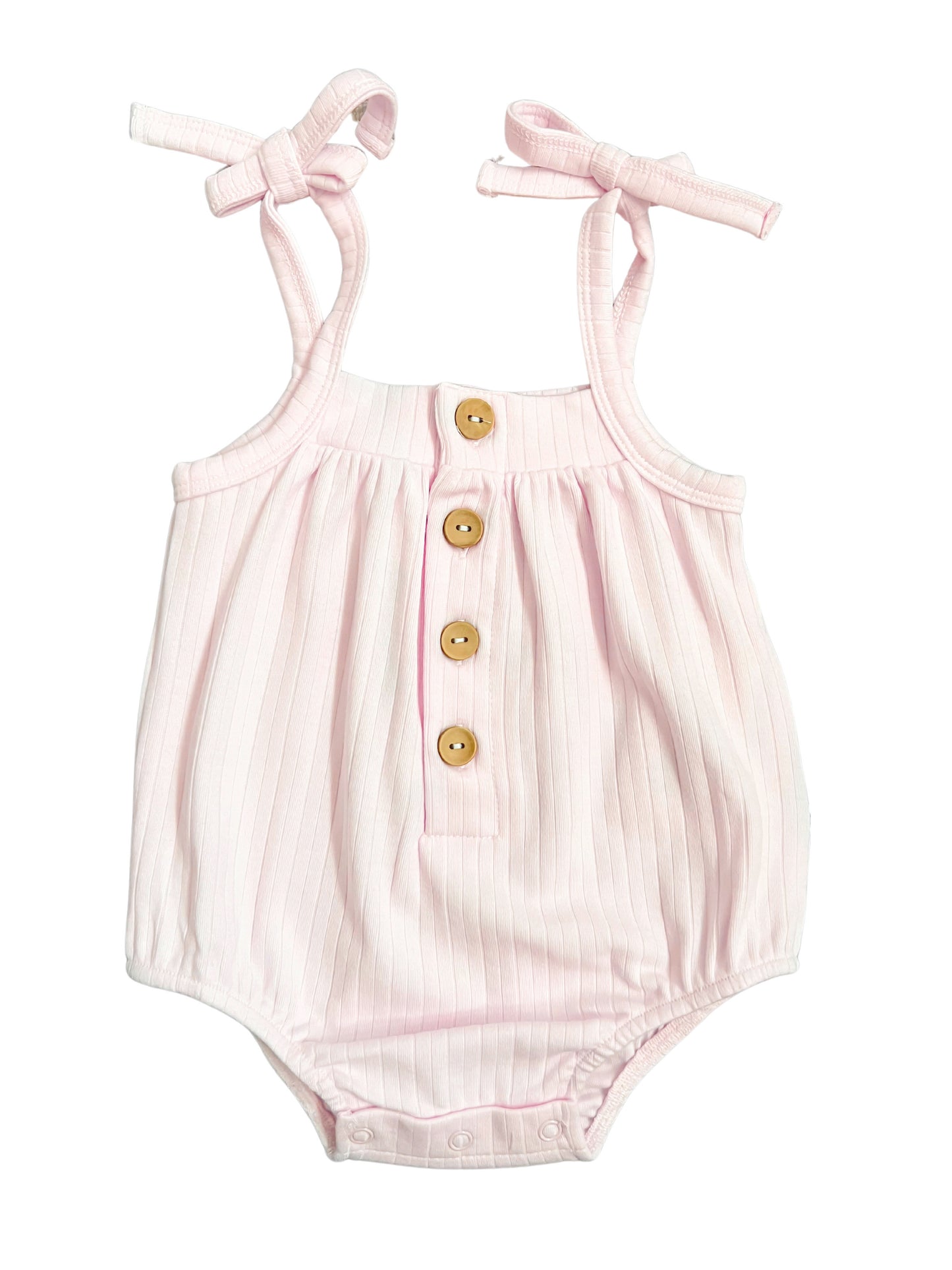 Peony Pink Bubble Romper - Elle & Mily