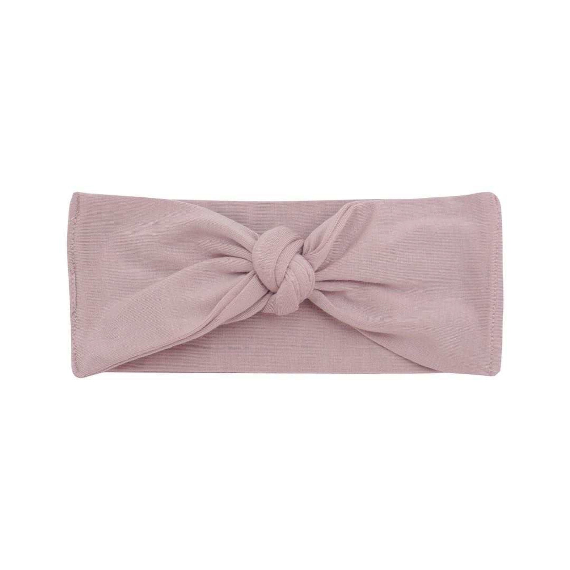 Pale Mauve Bow Headband - Elle & Mily