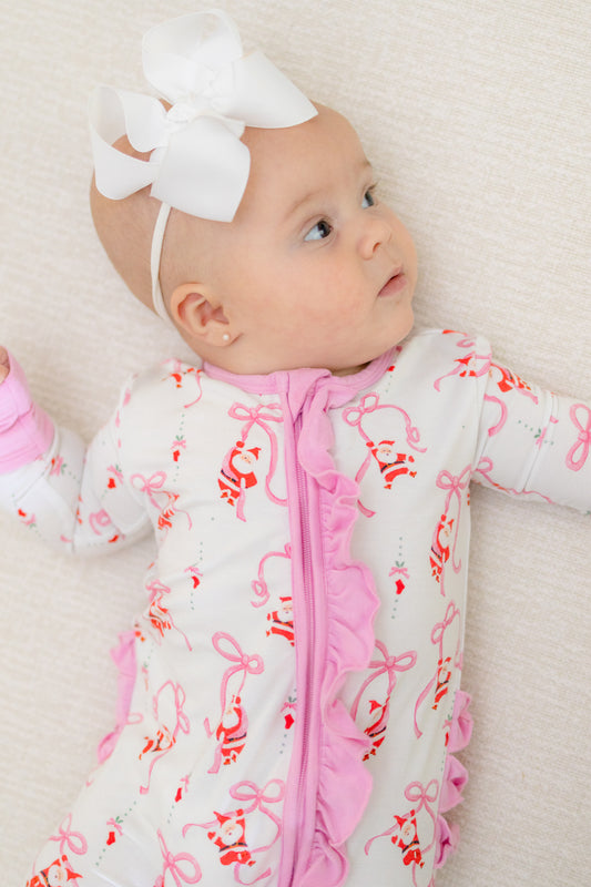 Santa Baby Convertible Zip Romper