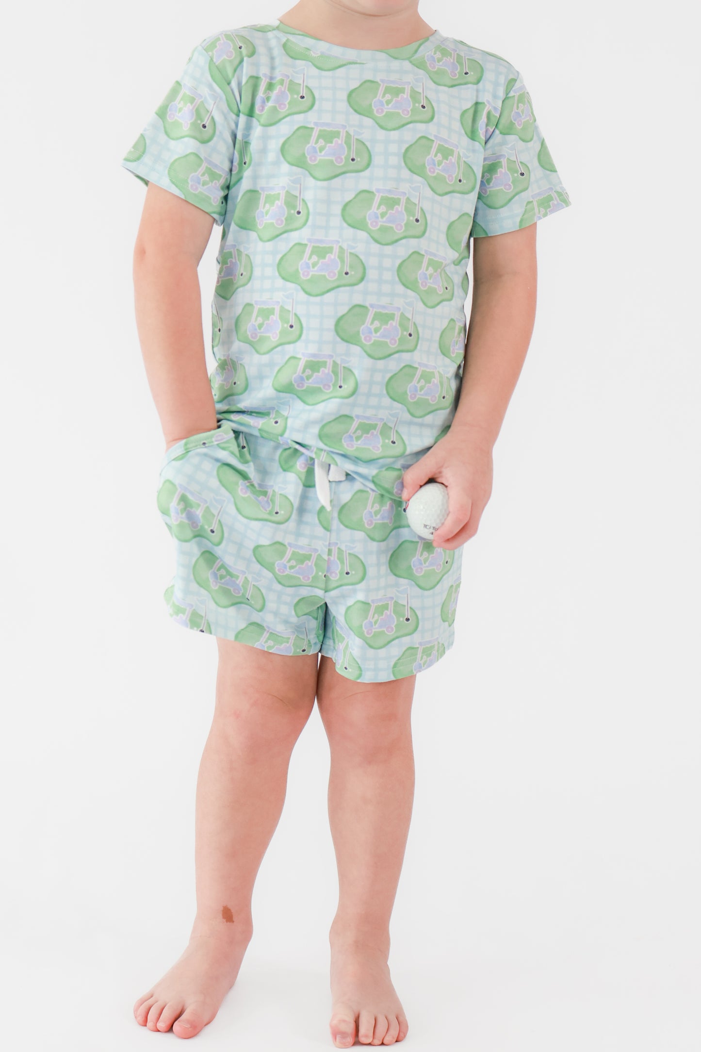 Blue Tee Time Tee & Short Set