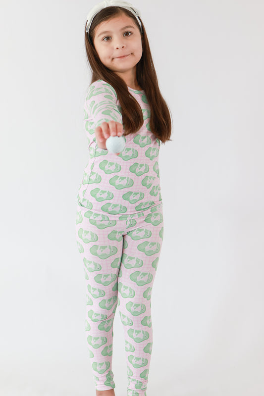 Pink Tee Time Pajama Set