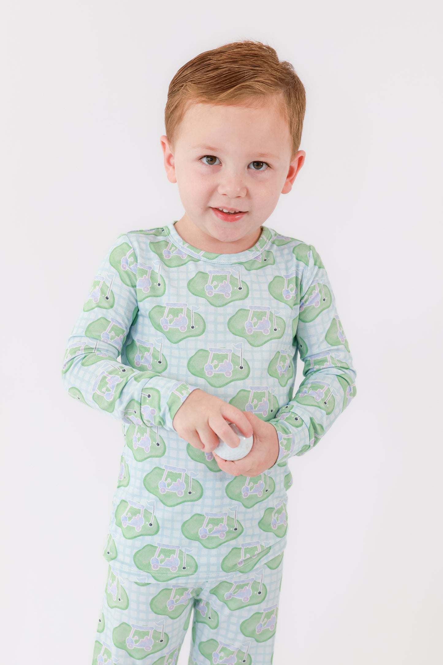 Blue Tee Time Pajama Set