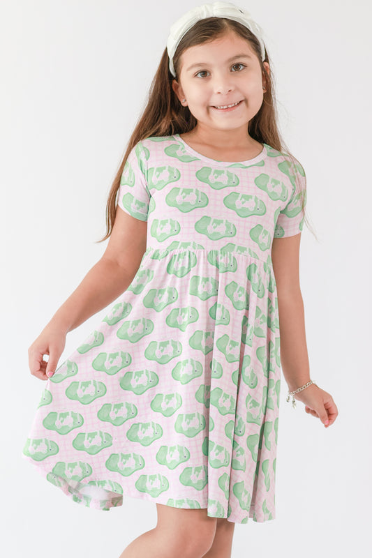 Pink Tee Time Twirl Dress