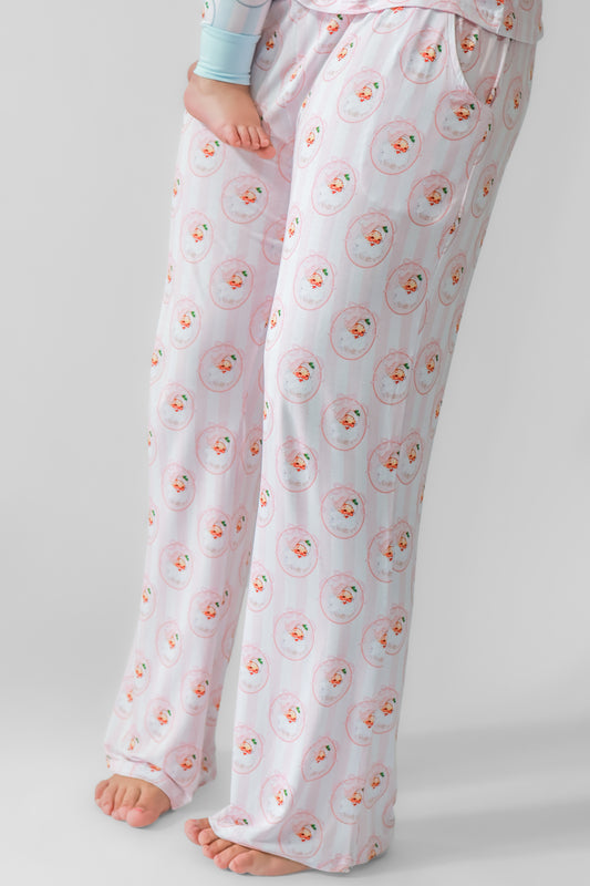 Vintage Santa Pink Boxy Tee Lounge Set