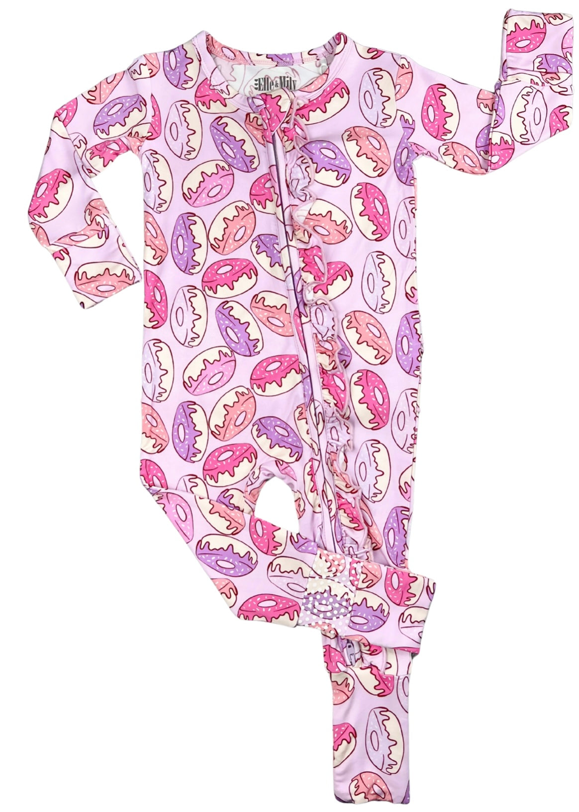 Donuts for You Convertible Zip Romper - Elle & Mily