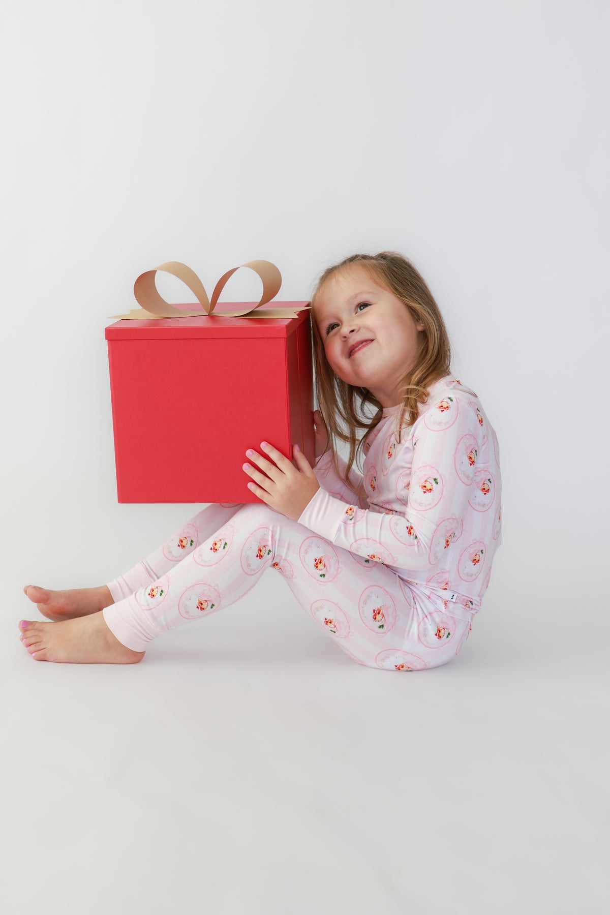 Vintage Santa Pink Pajama Set