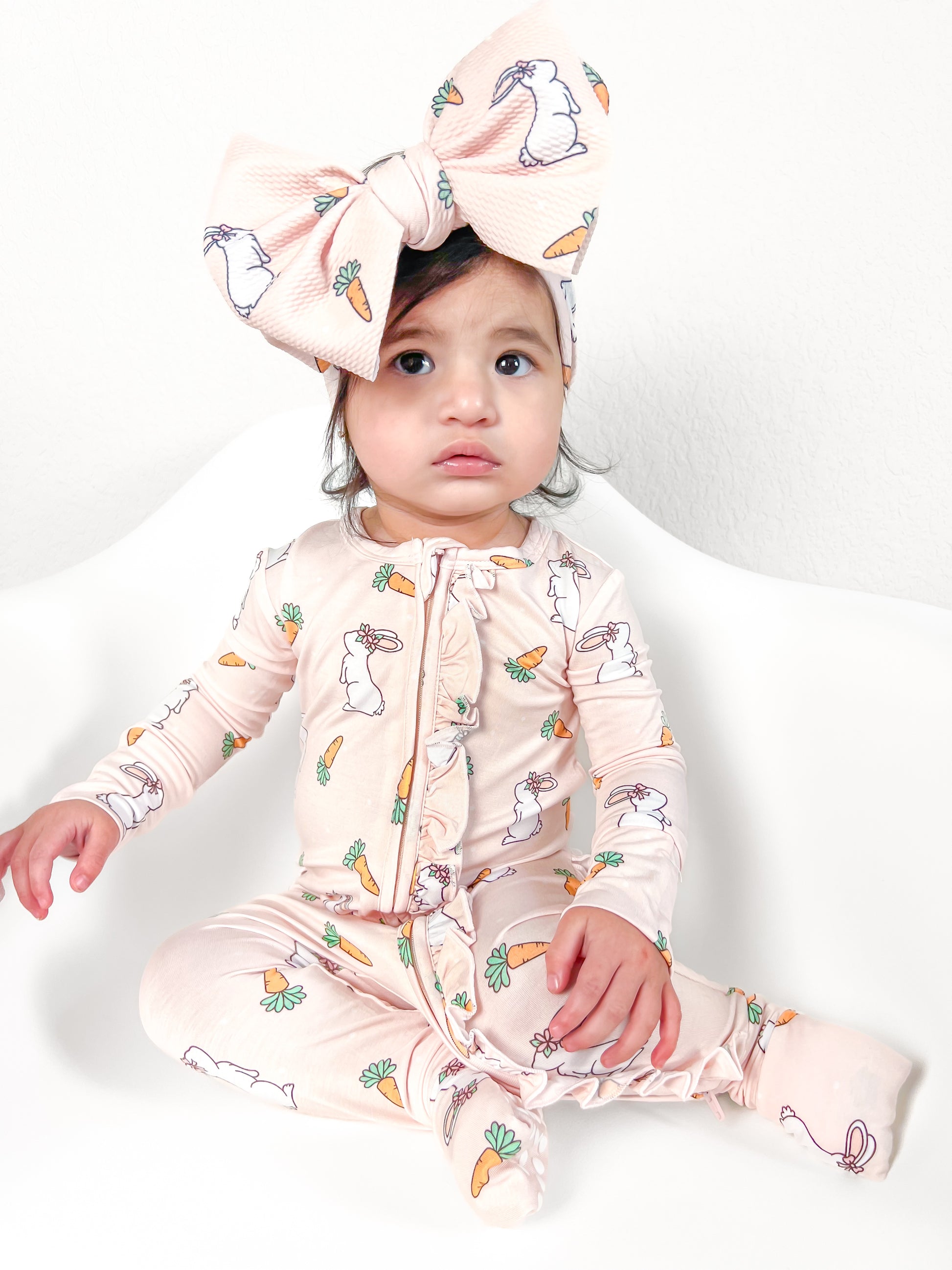 Lily Ruffle Convertible Zip Romper - Elle & Mily