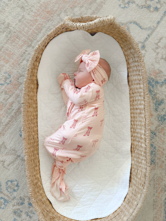Ballet Blush Knotted Gown