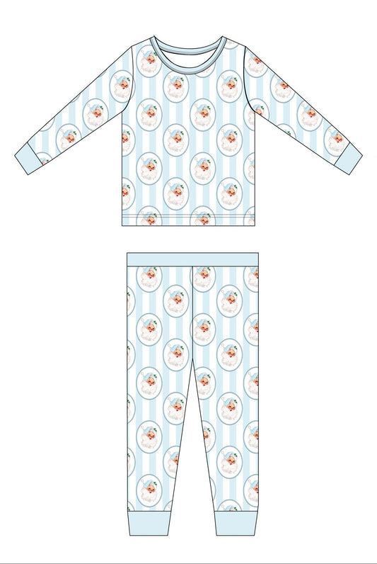 Vintage Santa bamboo pajama set