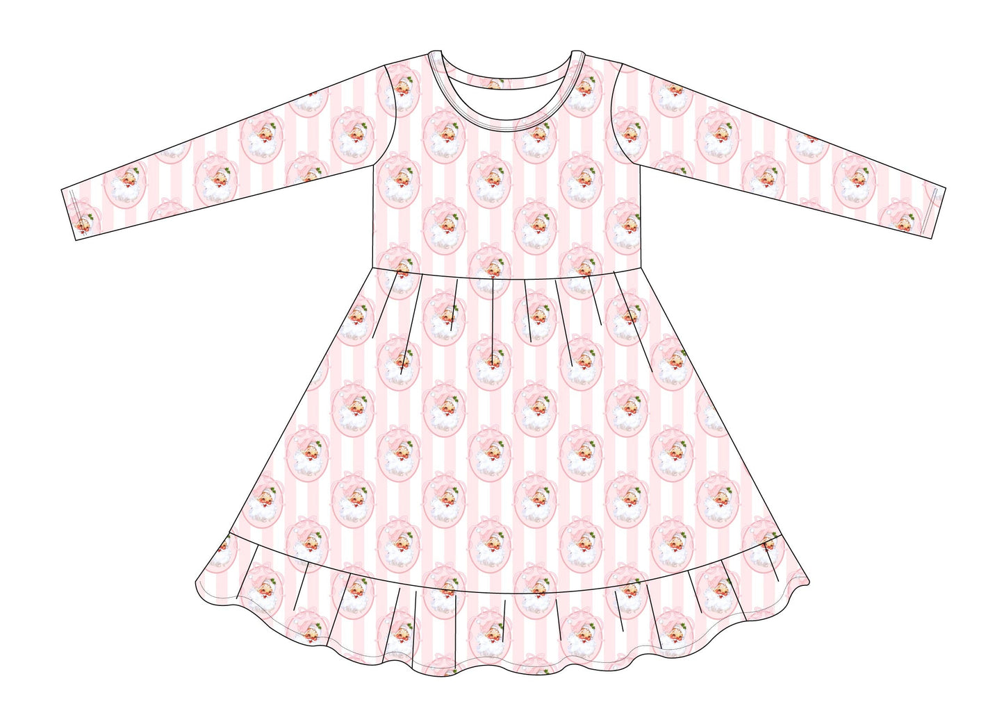 Vintage Santa Twirl Dress