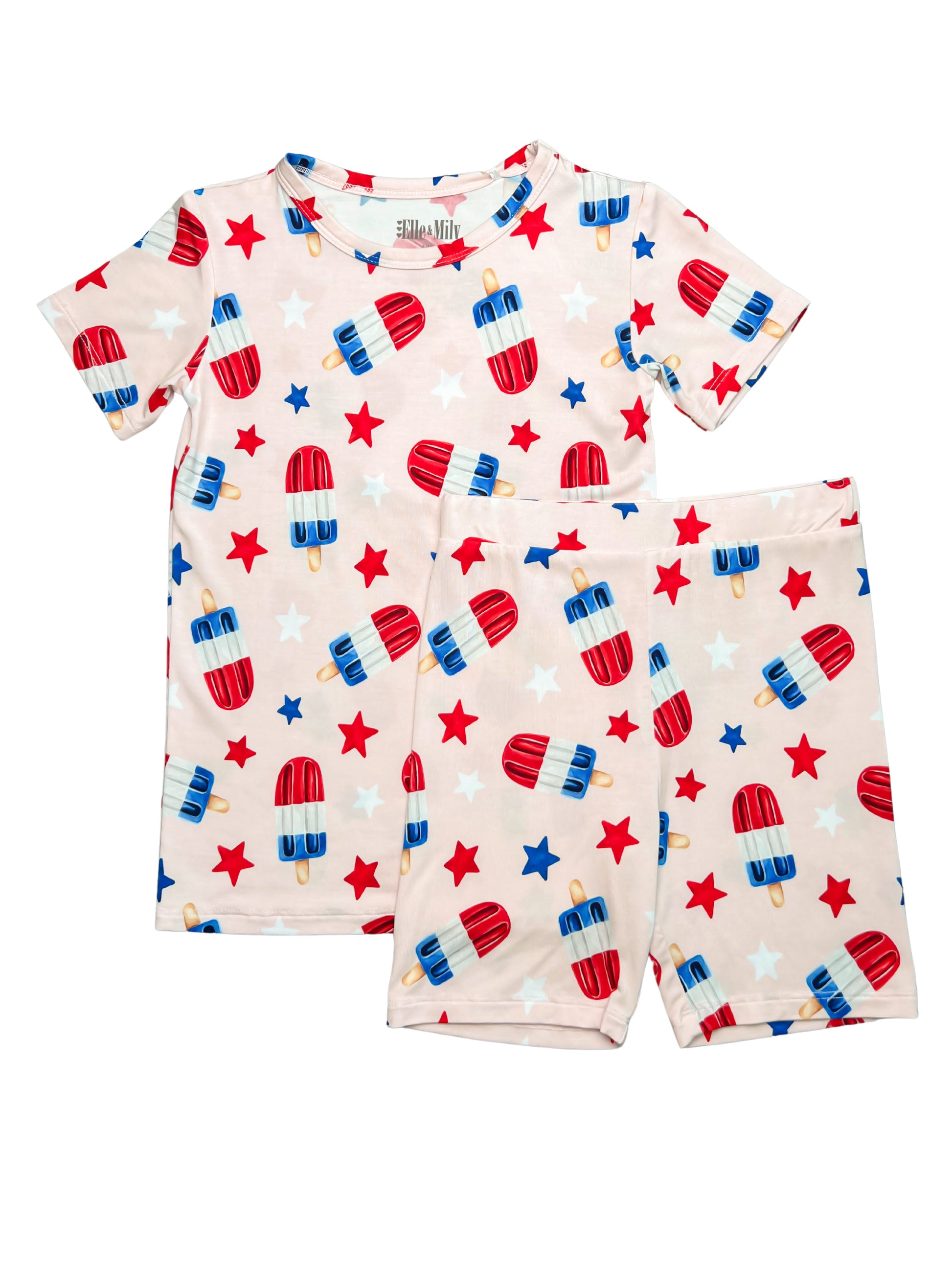 Patriotic Pops Two Piece Lounge Set - Elle & Mily