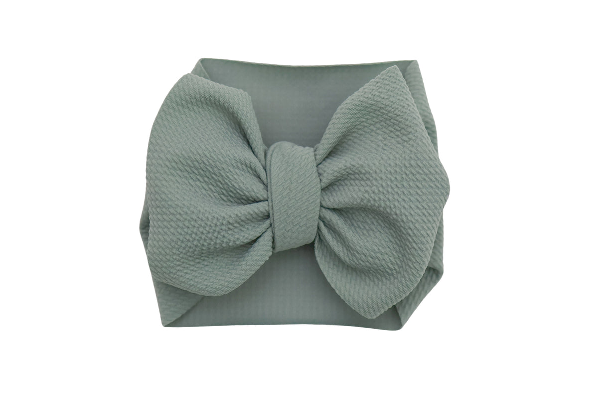 Sage Headwrap Bow