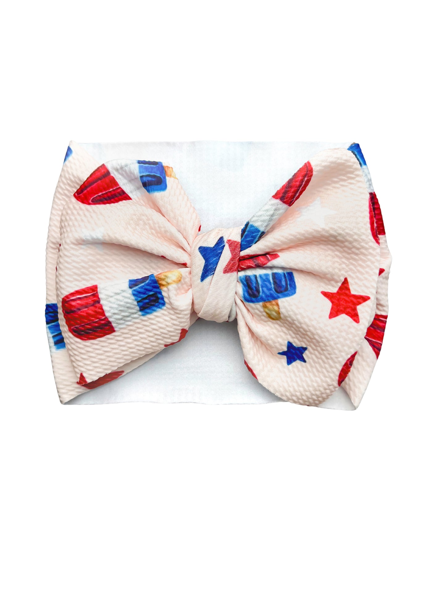 Patriotic Pops Headwrap Bow | Baby Girl Bows – Elle & Mily