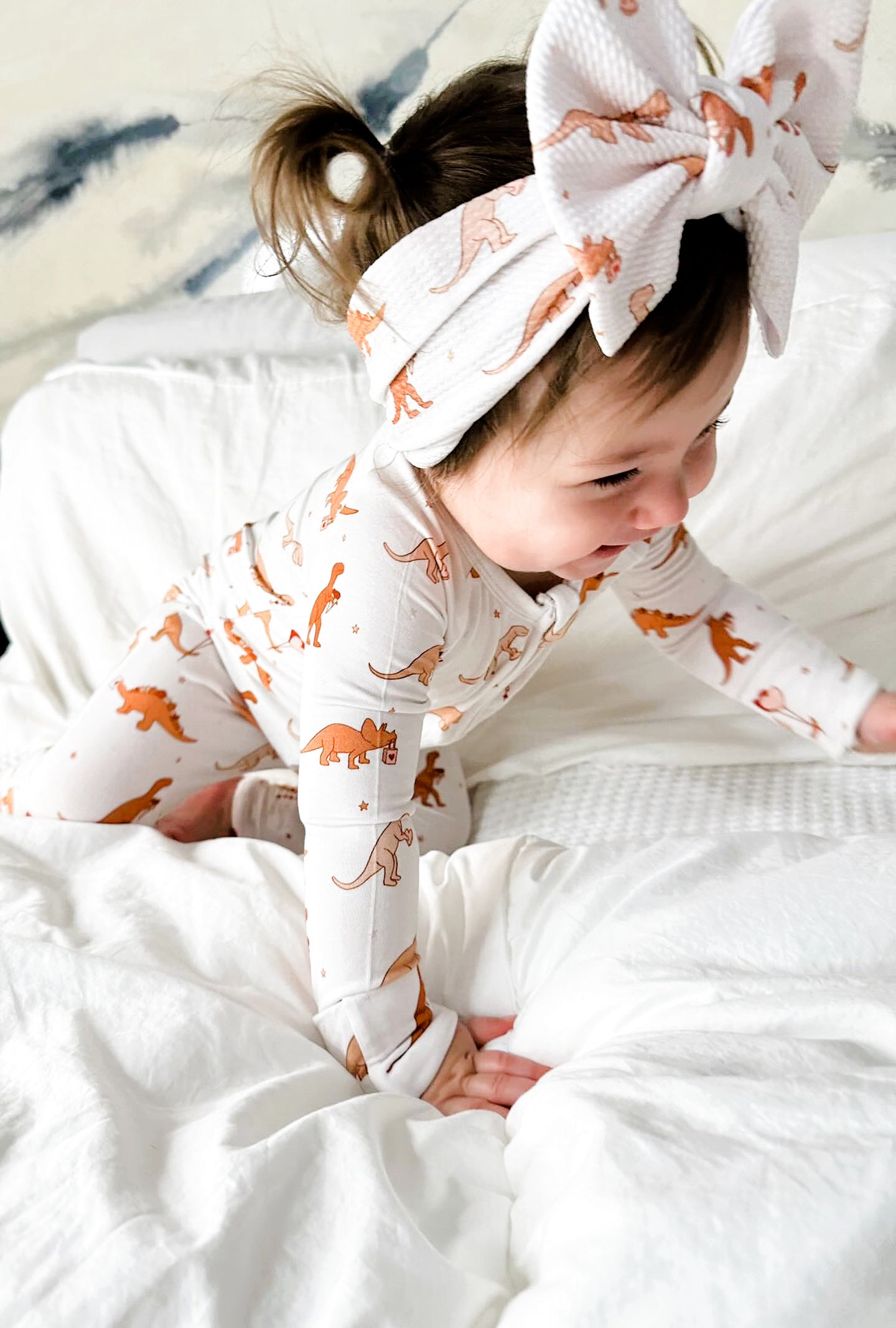 My Dino Valentine Romper - Elle & Mily